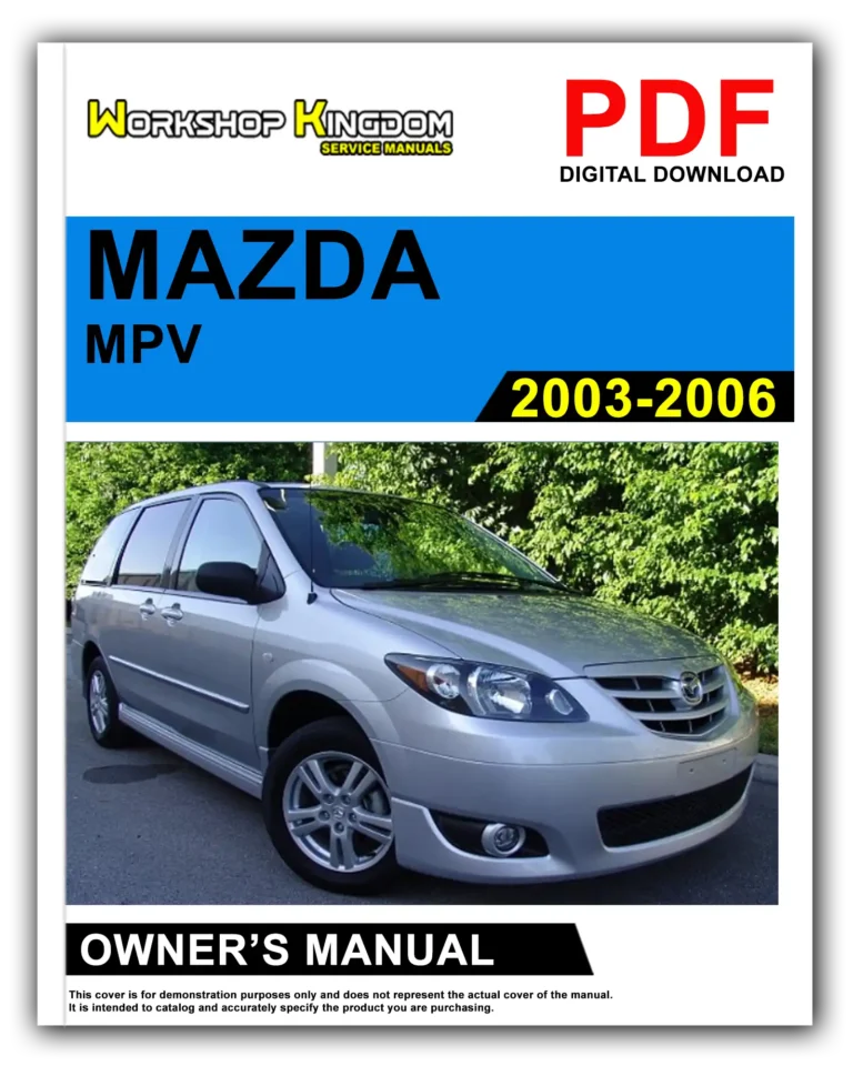 MAZDA MPV (2003-2006) Owner’s Manual – English – PDF Download