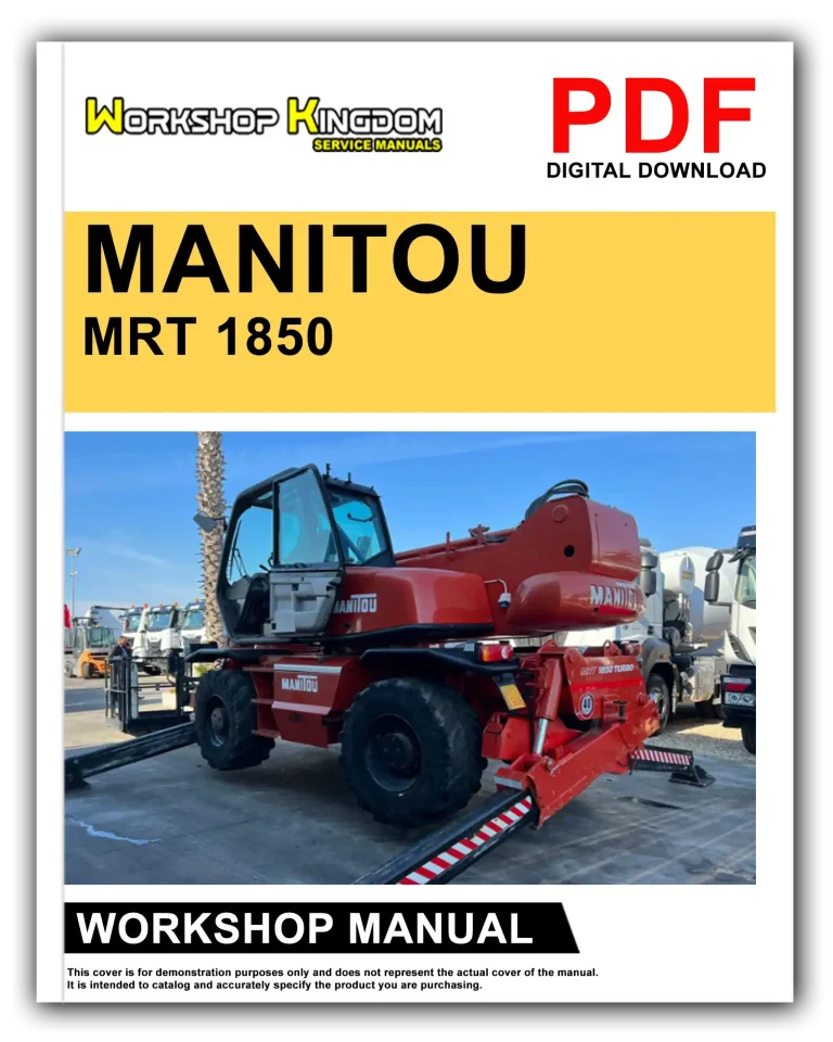 MANITOU MRT 1850 2150 2540 Workshop Repair Service Manual – English – PDF Download