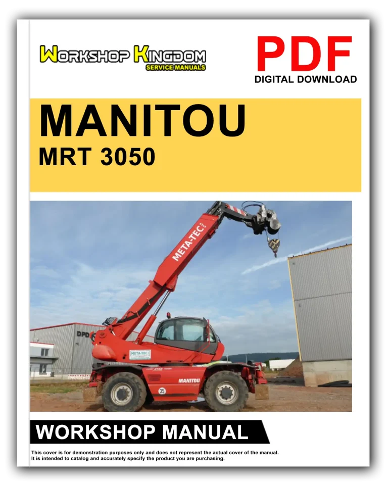 MANITOU MRT 3050 PRIVILEGE – E3 Workshop Repair Service Manual – English – PDF Download