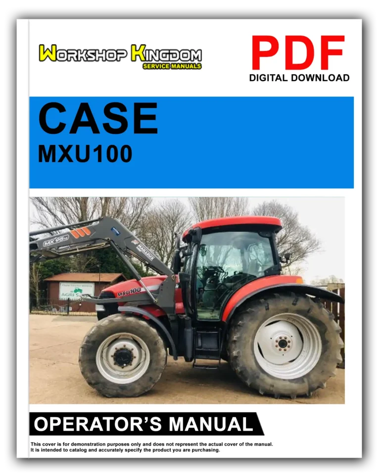 CASE MXU100 MXU110 MXU115 MXU125 MXU135 Operator’s Manual – English – PDF Download