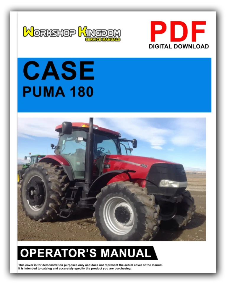 CASE PUMA 165 180 195 210 MULTI CONTROLLER Operator’s Manual – English – PDF Download