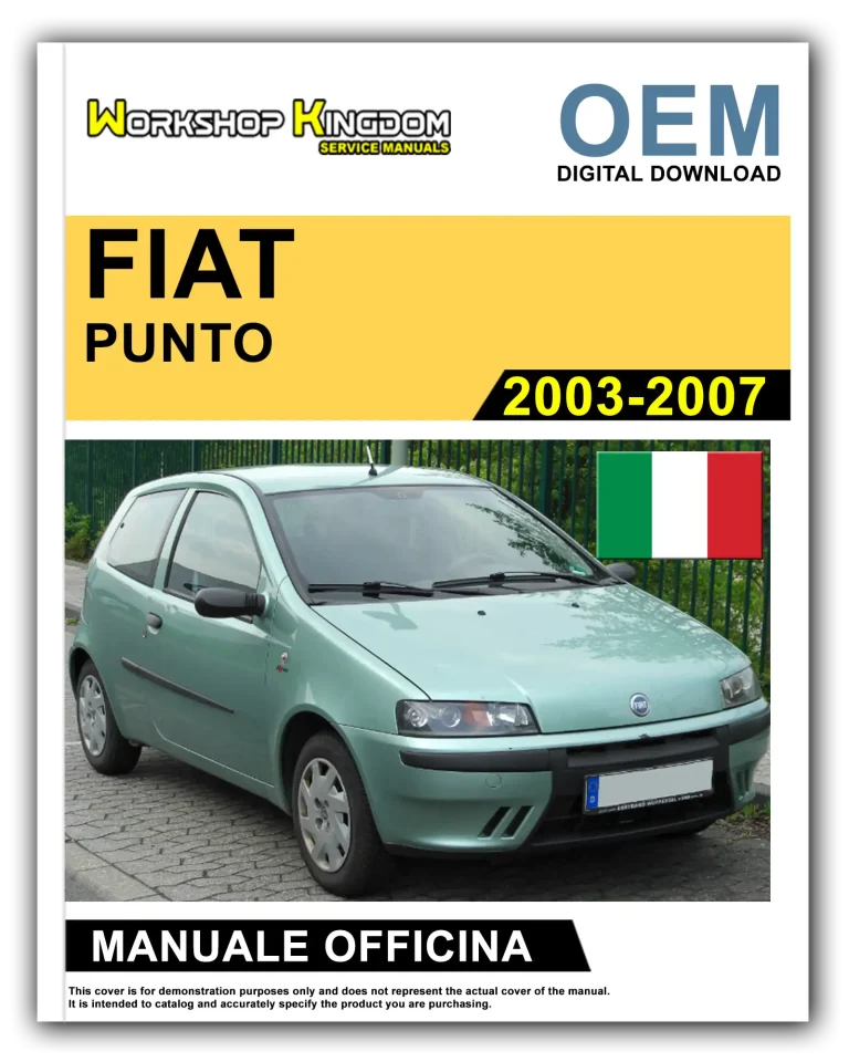 FIAT PUNTO (2003-2007) Manuale Di Officina e Riparazione – Italiano – OEM Download