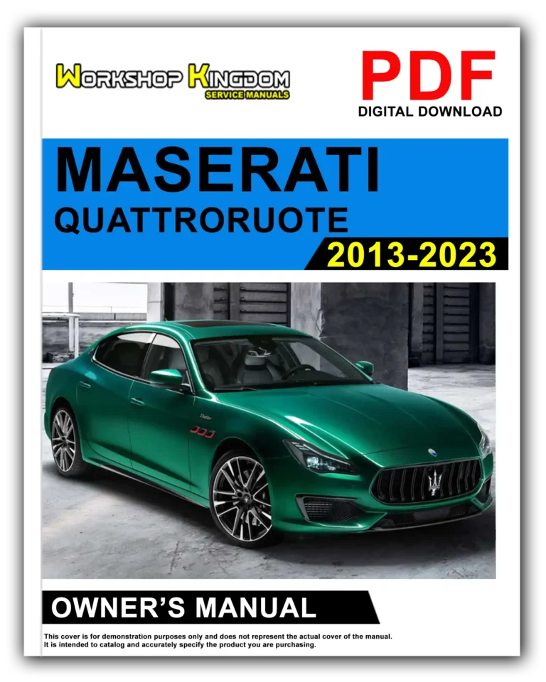 MASERATI QUATTRORUOTE (2013-2023) Owner’s Manual – English – PDF Download