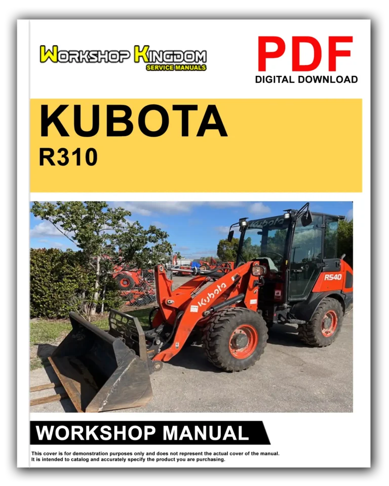 KUBOTA WHEEL LOADER R310(B) R410(B) Workshop Repair Service Manual – English – PDF Download