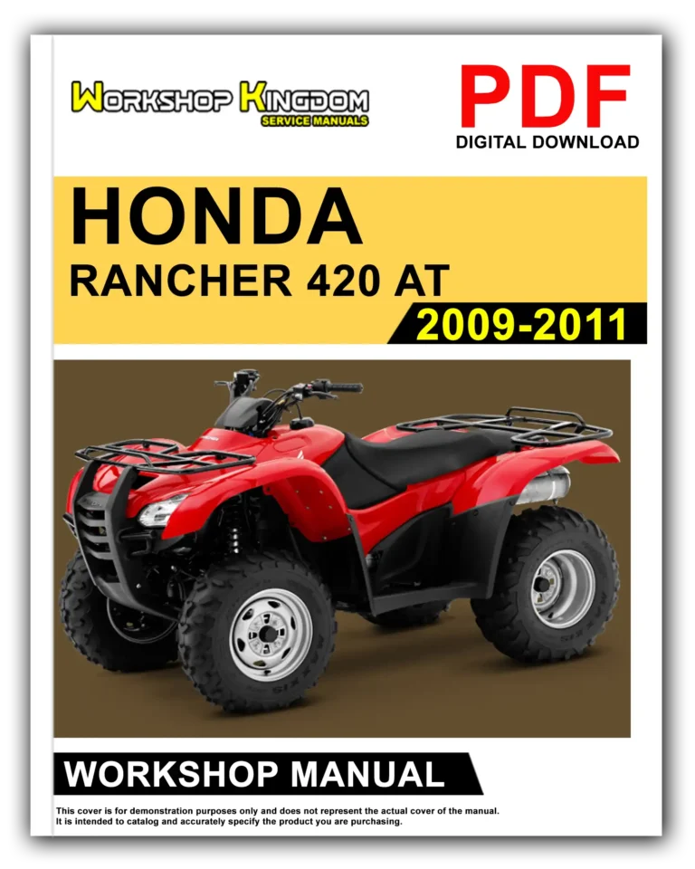 HONDA RANCHER 420 AT (2009-2011) Workshop Repair Service Manual – English – PDF Download