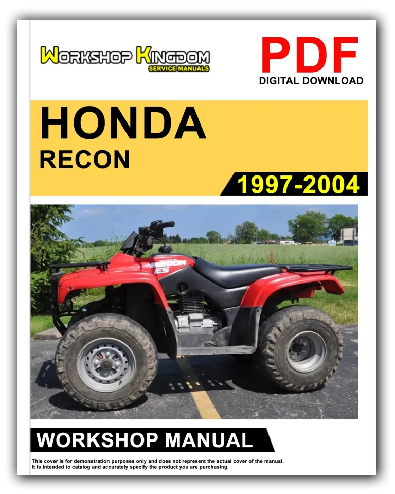 HONDA RECON (1997-2004) Workshop Repair Service Manual – English – PDF Download