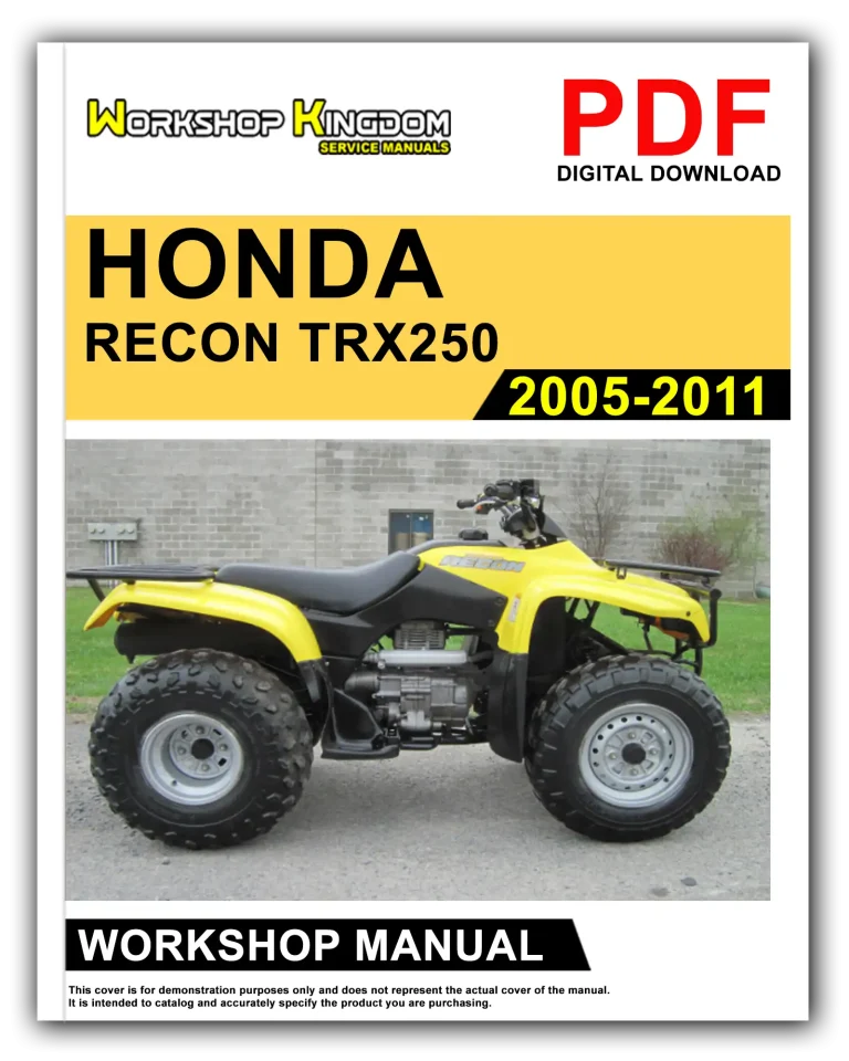 HONDA RECON TRX250 (2005-2011) Workshop Repair Service Manual – English – PDF Download