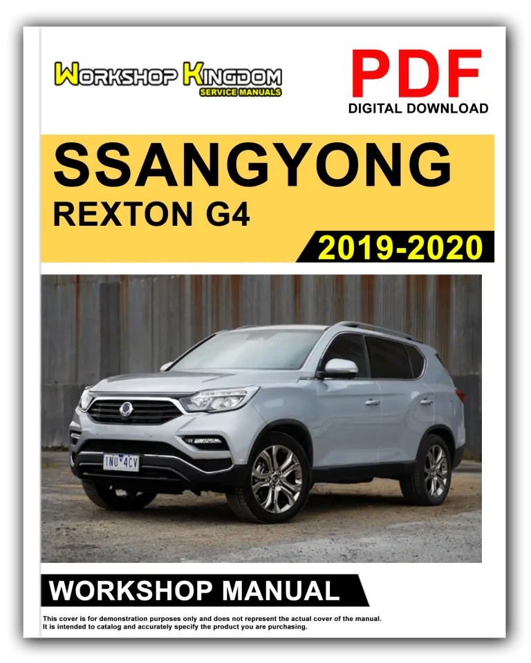 SSANGYONG REXTON G4 (Y415) (2019-2020) Workshop Repair Service Manual – English – PDF Download