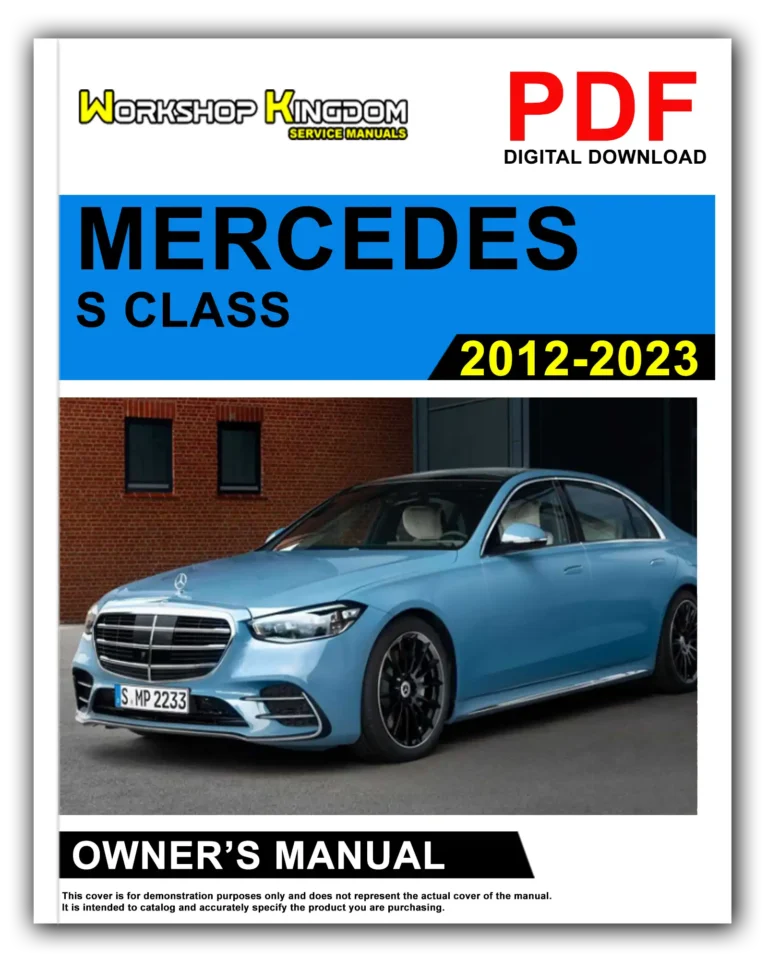 MERCEDES S CLASS (2012-2023) Owner’s Manual – English – PDF Download