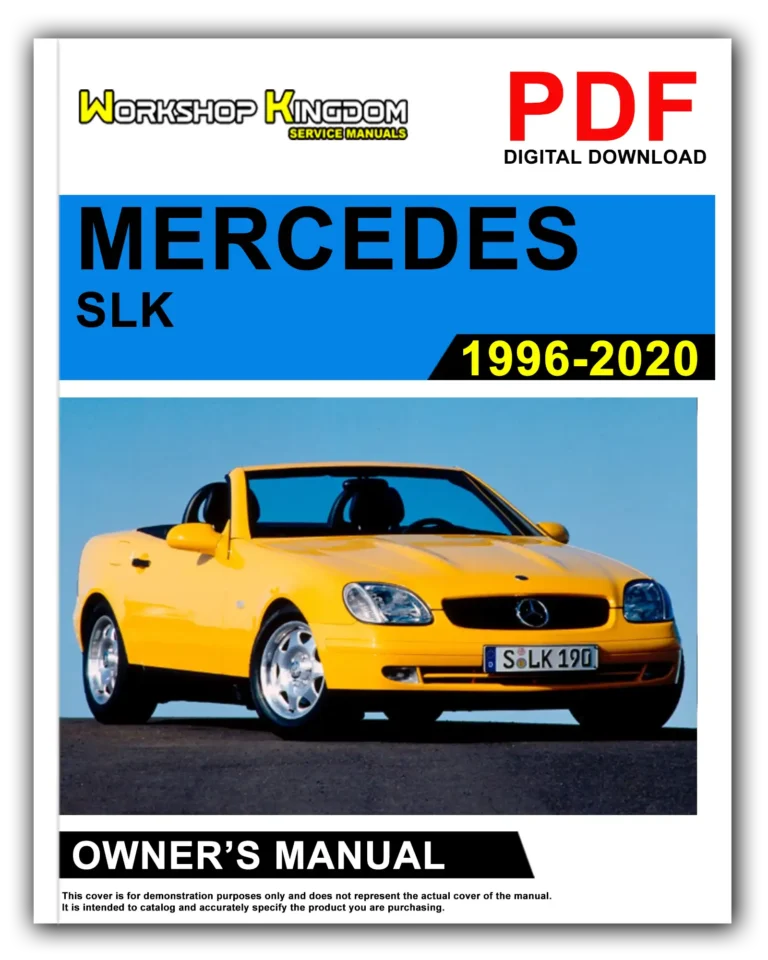 MERCEDES SLK CLASS (1996-2020) Owner’s Manual – English – PDF Download