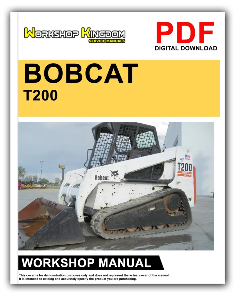 BOBCAT T200 Workshop Repair Service Manual – English – PDF Download