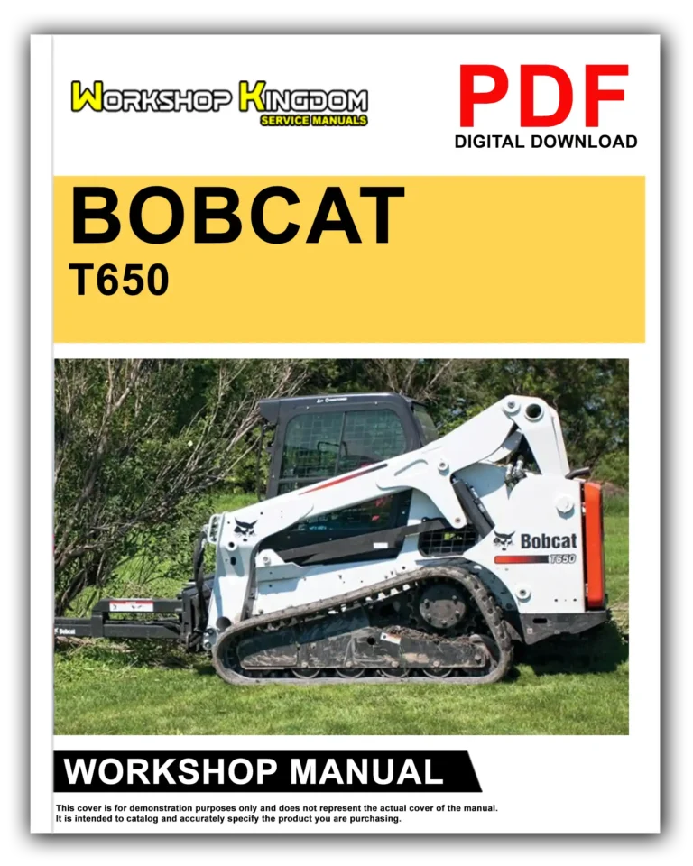 BOBCAT T650 Workshop Repair Service Manual – English – PDF Download