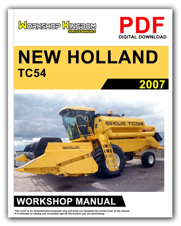 NEW HOLLAND TC54 TC56 AL59 Workshop Repair Service Manual – English – PDF Download
