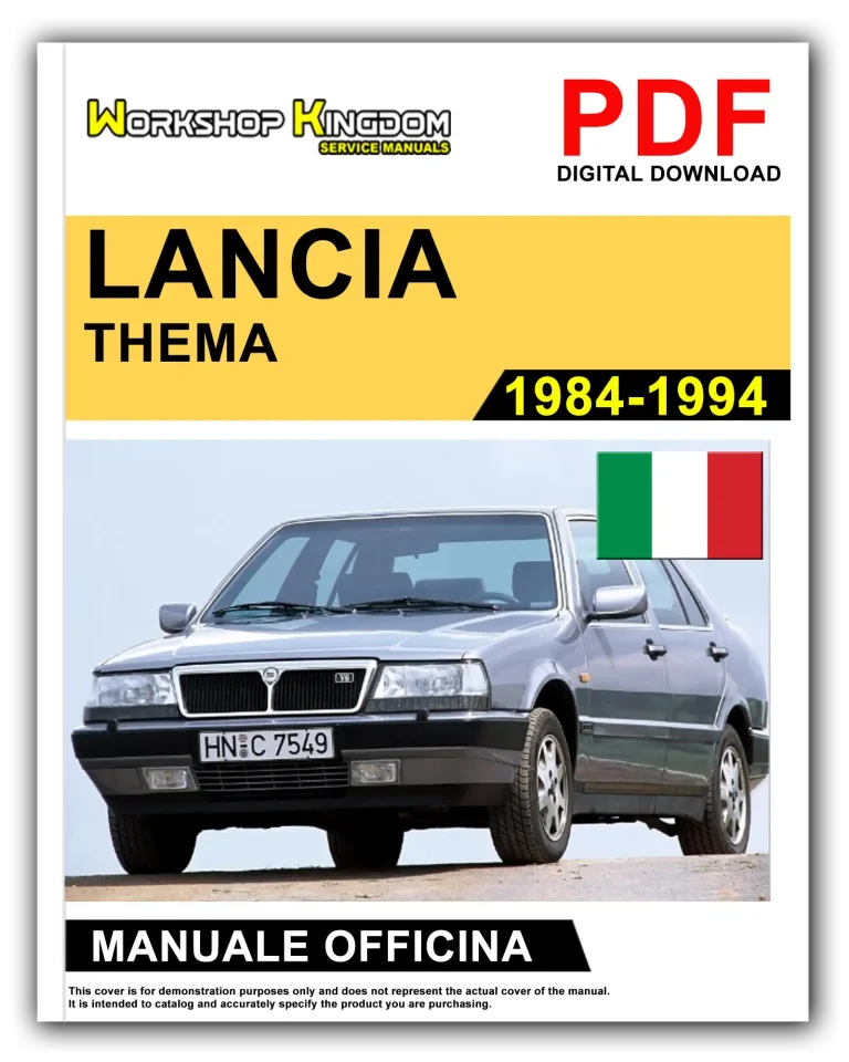 LANCIA THEMA (1984-1994) Manuale Di Officina e Riparazione – Italiano – PDF Download