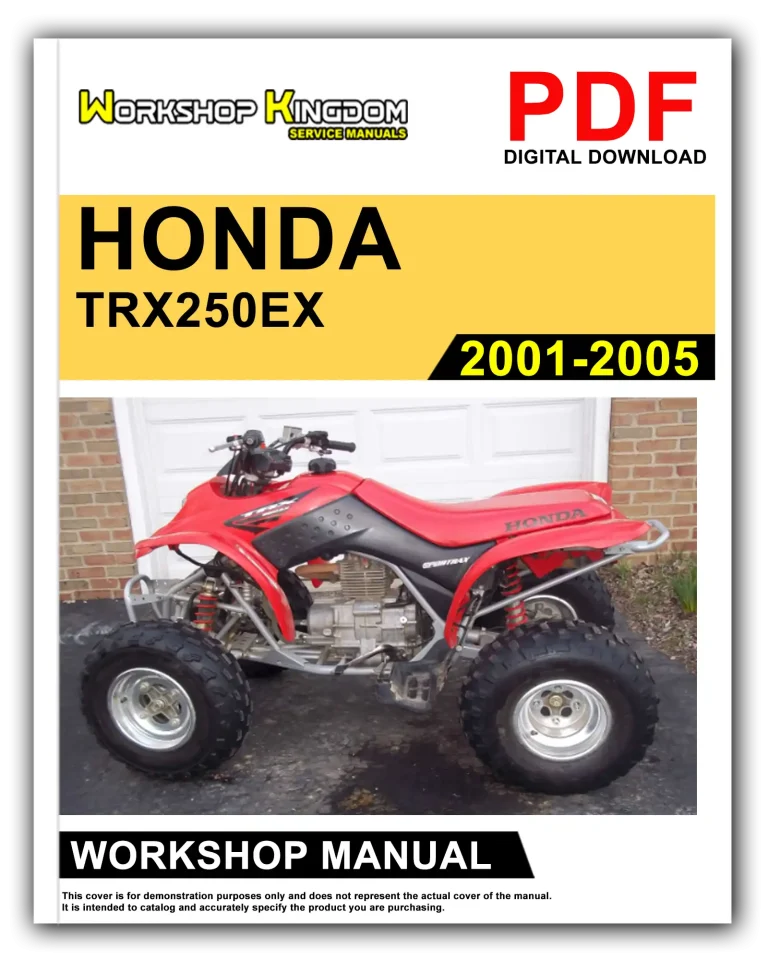 HONDA TRX250EX (2001-2005) Workshop Repair Service Manual – English – PDF Download