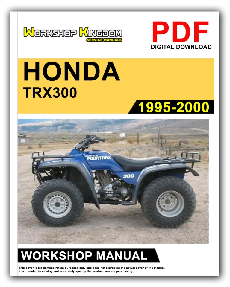 HONDA TRX300 TRX300FW FOURTRAX (1995-2000) Workshop Repair Service Manual – English – PDF Download