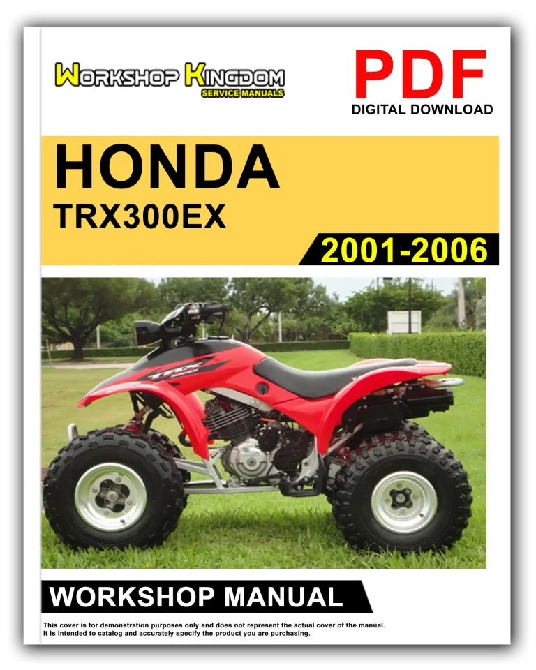 HONDA TRX300EX (2001-2006) Workshop Repair Service Manual – English – PDF Download