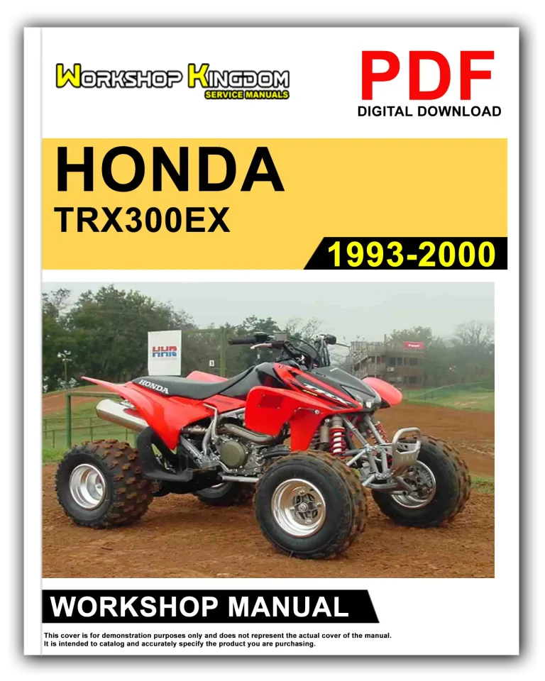 HONDA TRX300EX (1993-2000) Workshop Repair Service Manual – English – PDF Download