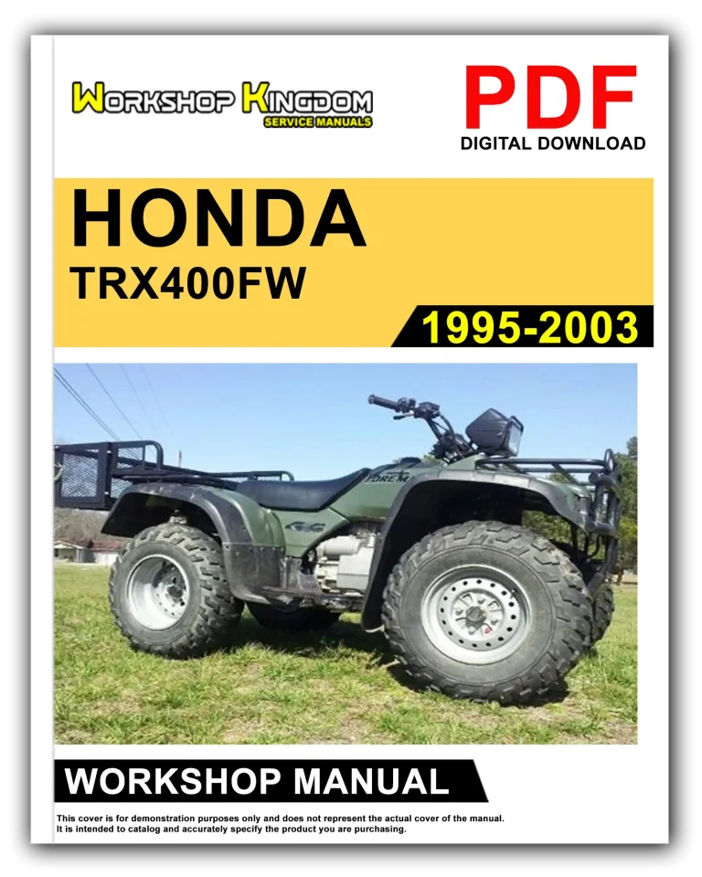 HONDA TRX400FW (1995-2003) Workshop Repair Service Manual – English – PDF Download