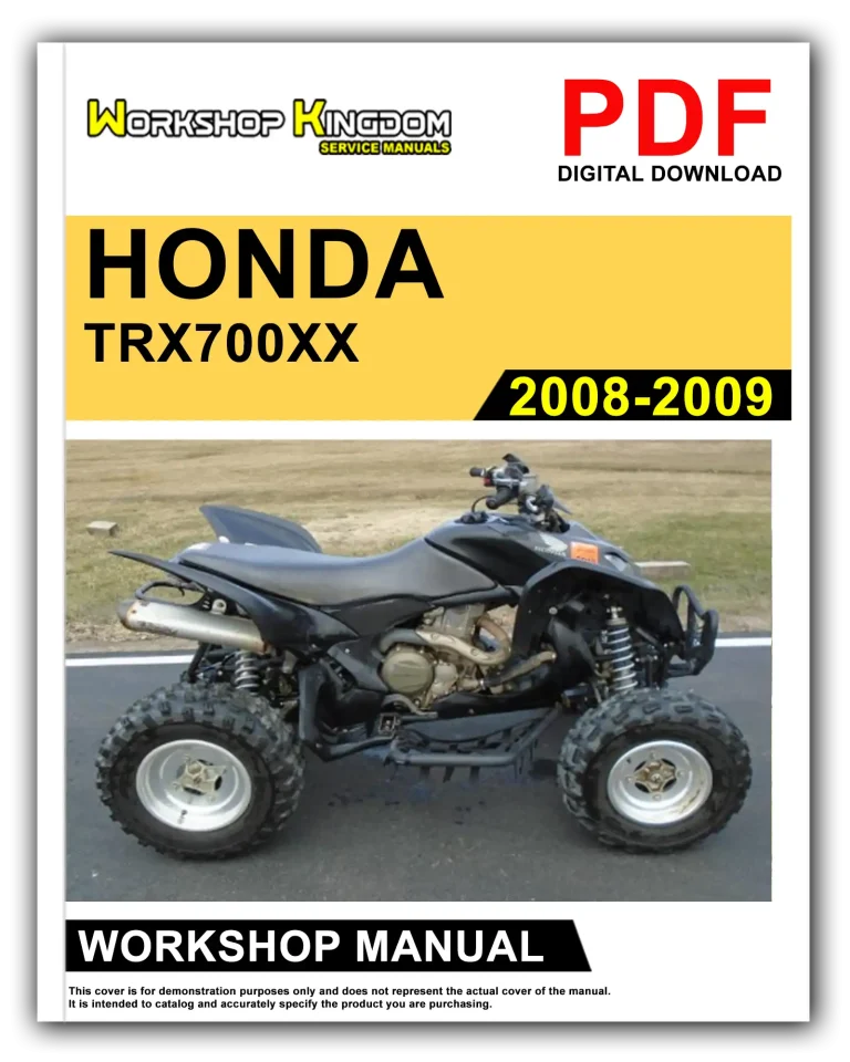 HONDA TRX700XX (2008-2009) Workshop Repair Service Manual – English – PDF Download