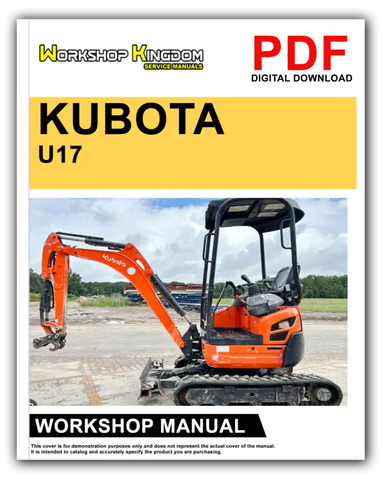 KUBOTA U17 U17-3 Workshop Repair Service Manual – English – PDF Download