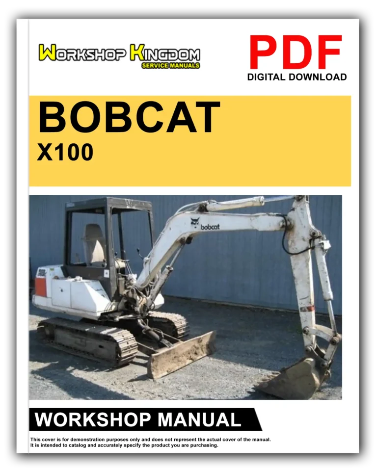 BOBCAT X100 Workshop Repair Service Manual – English – PDF Download