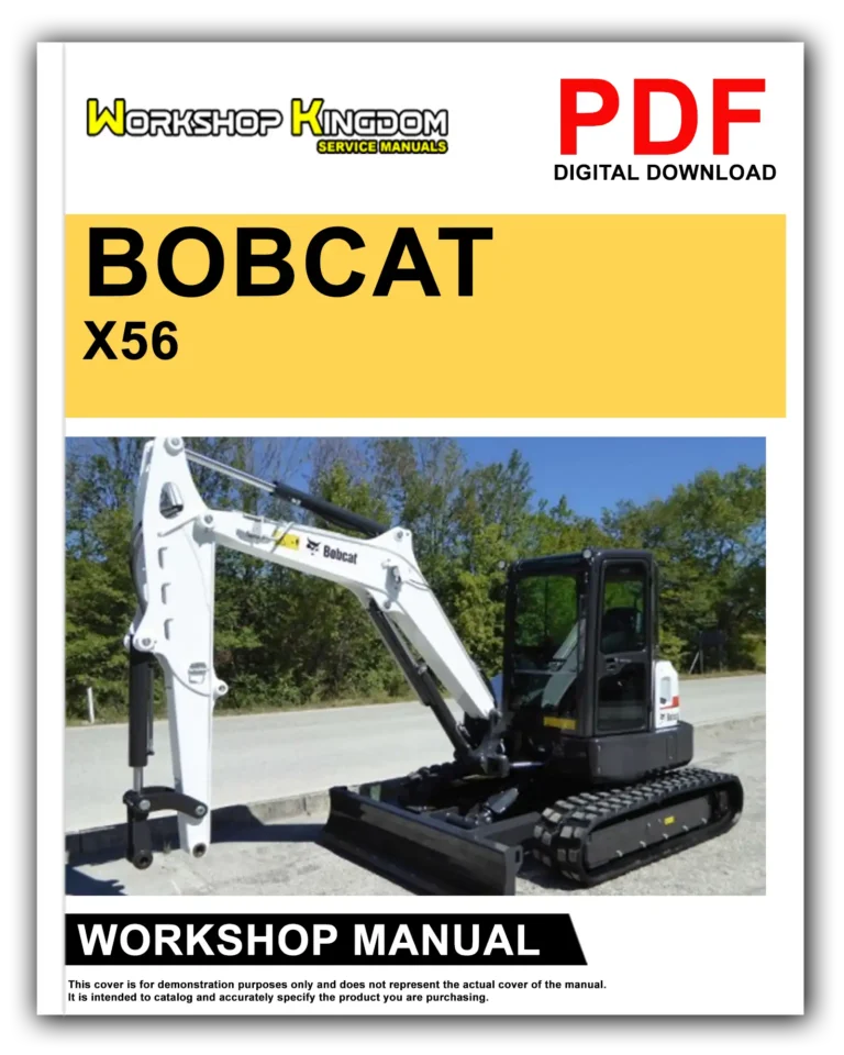 BOBCAT X56 76 Workshop Repair Service Manual – English – PDF Download