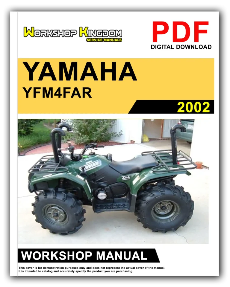 YAMAHA YFM4FAR YFM400FAR (2002) Workshop Repair Service Manual – English – PDF Download