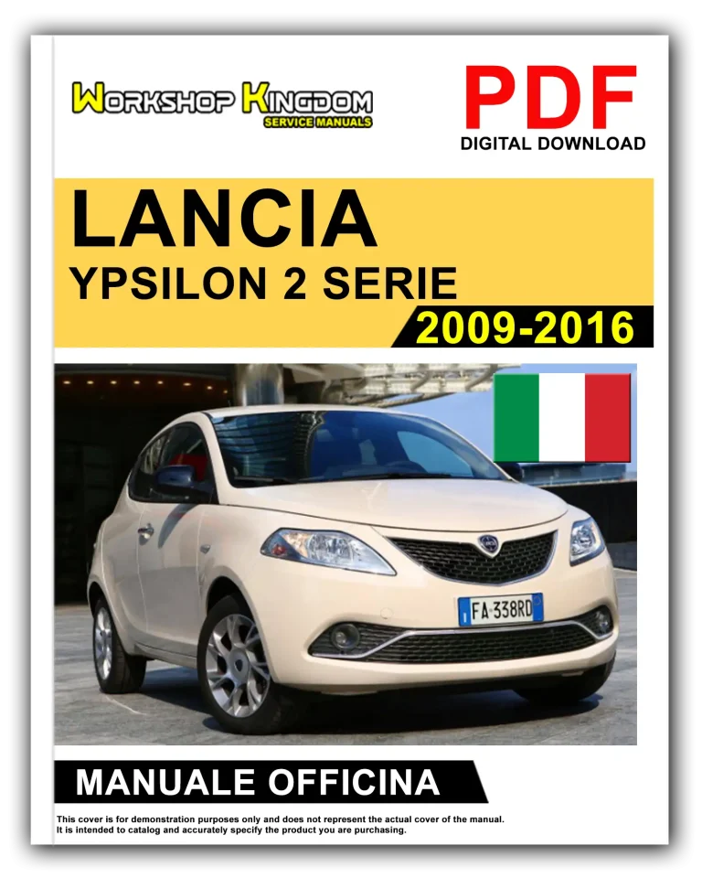 LANCIA YPSILON 2 SERIE (2009-2016) Manuale Di Officina e Riparazione – Italiano – PDF Download