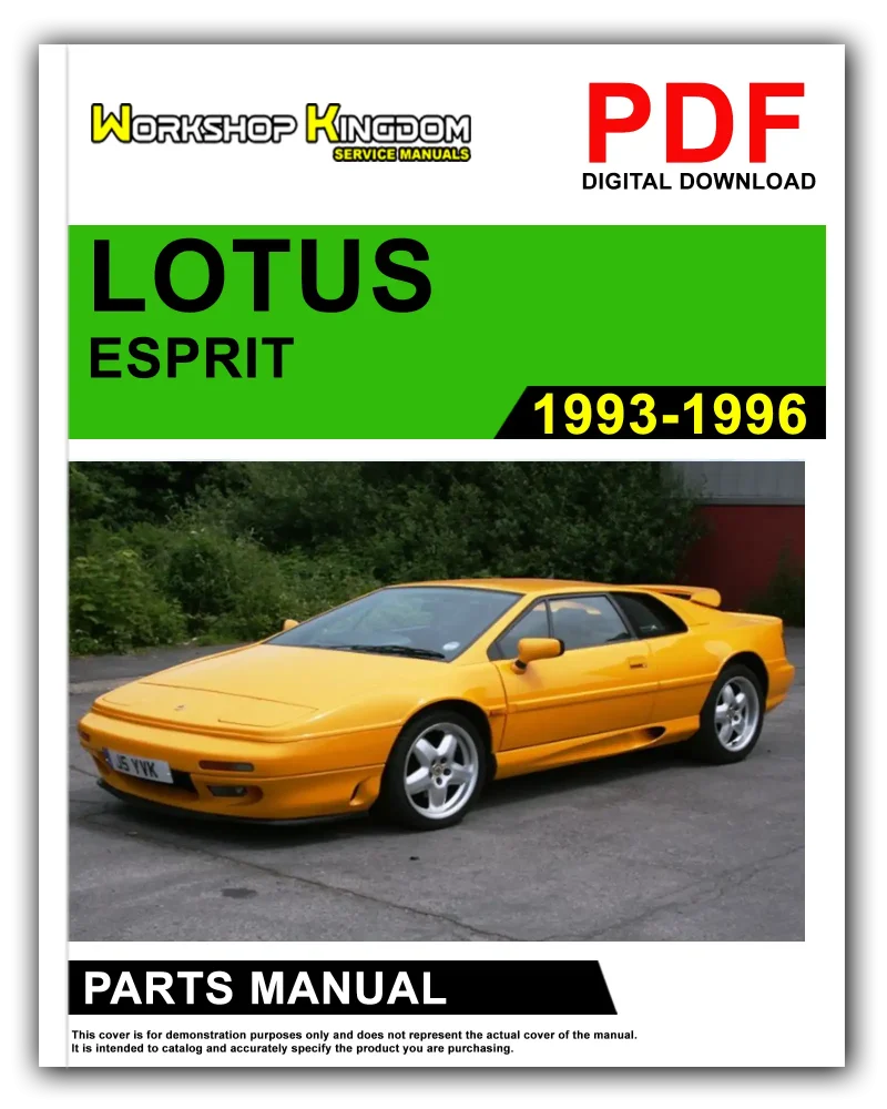 LOTUS ESPRIT (1993-1996) Spare Parts Catalogue Manual