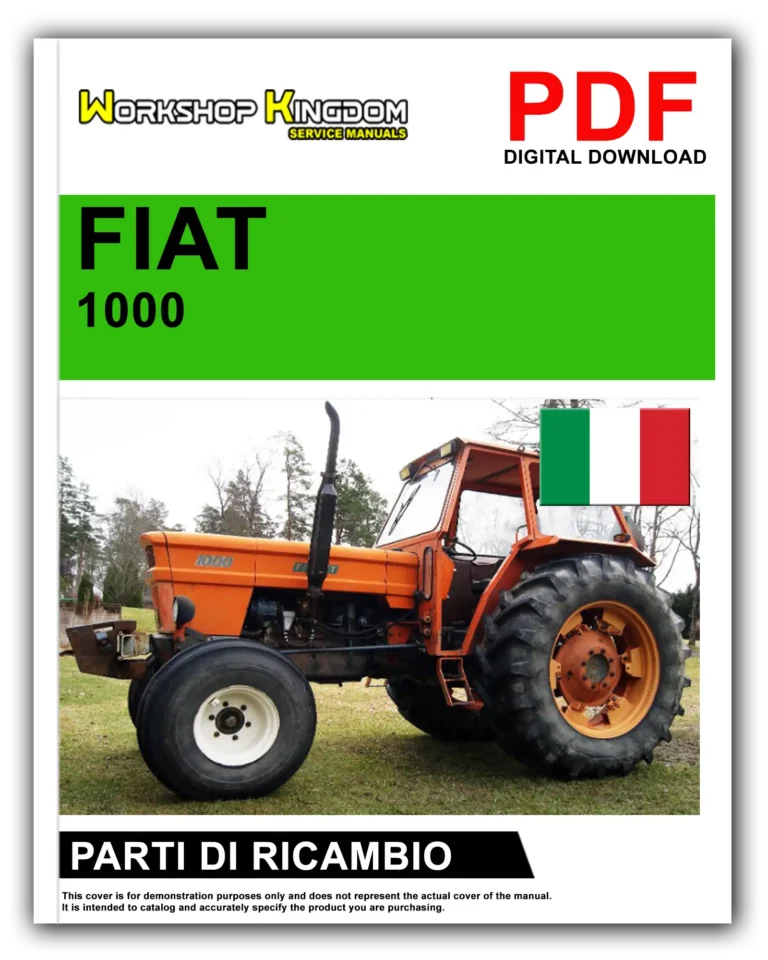 FIAT TRATTORI SERIE 1000 Manuale Parti Di Ricambio – Italiano – PDF Download