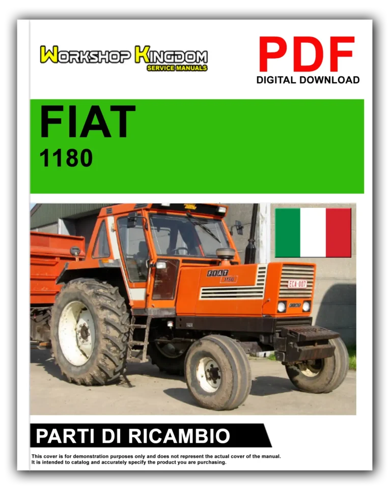 FIAT TRATTORI SERIE 1180 1180 DT Manuale Parti Di Ricambio – Italiano – PDF Download