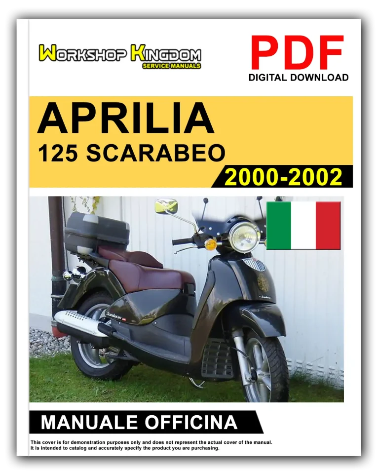 APRILIA 125 150 SCARABEO + ROTAX 150 (2000-2002) Manuale Di Officina e Riparazione – Italiano – PDF Download