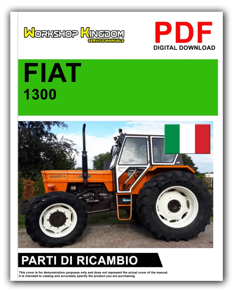 FIAT TRATTORI SERIE 1300 1300 DT Manuale Parti Di Ricambio – Italiano – PDF Download