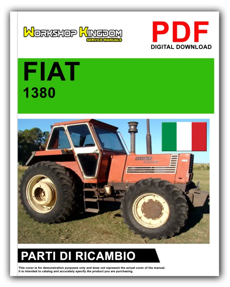 FIAT TRATTORI SERIE 1380 1380 DT Manuale Parti Di Ricambio – Italiano – PDF Download