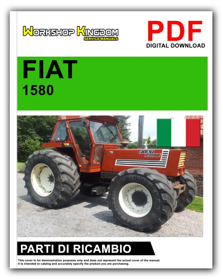 FIAT TRATTORI SERIE 1580 1580 DT Manuale Parti Di Ricambio – Italiano – PDF Download