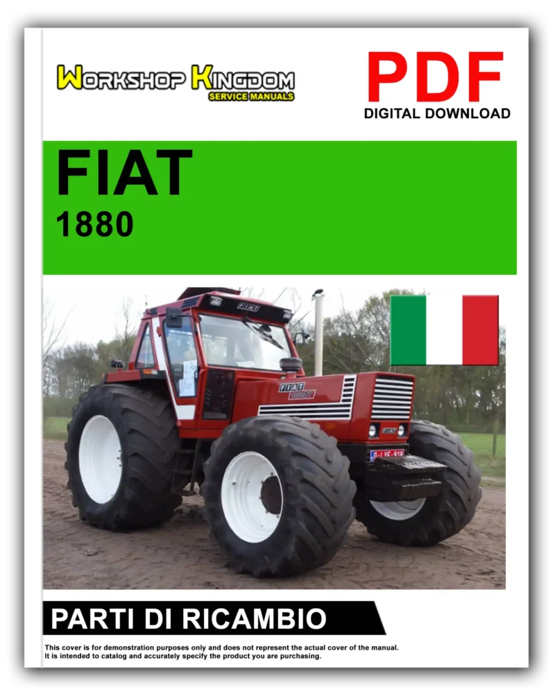 FIAT TRATTORI 1880 Manuale Parti Di Ricambio