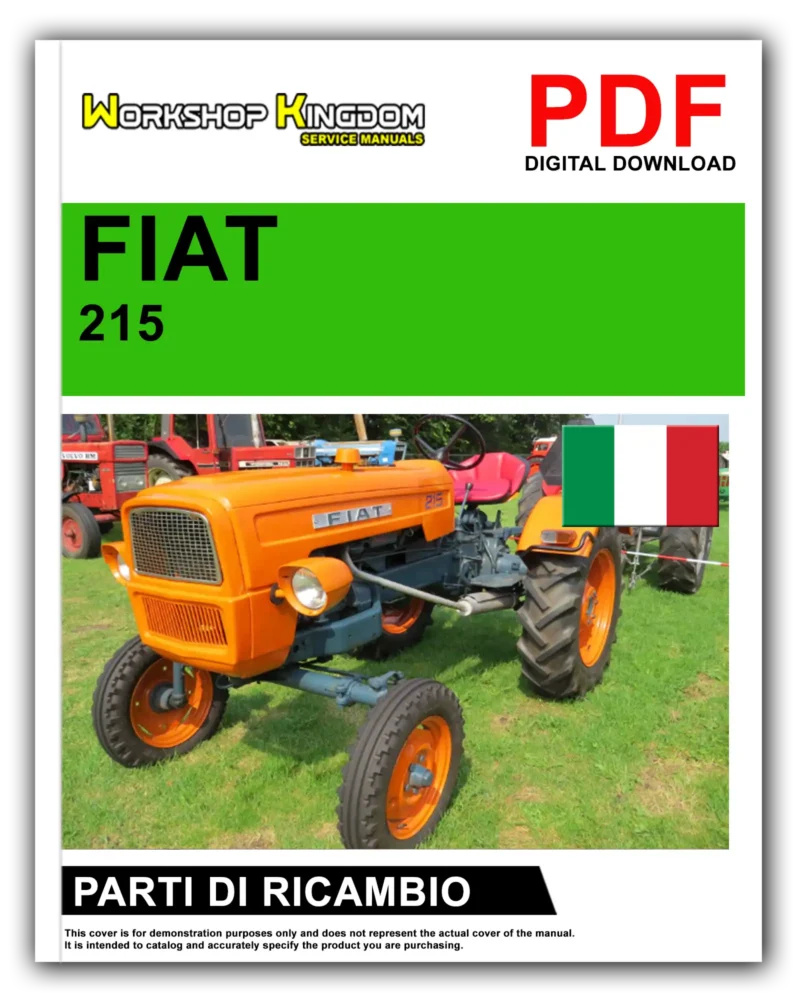 FIAT TRATTORI 215 Manuale Parti Di Ricambio