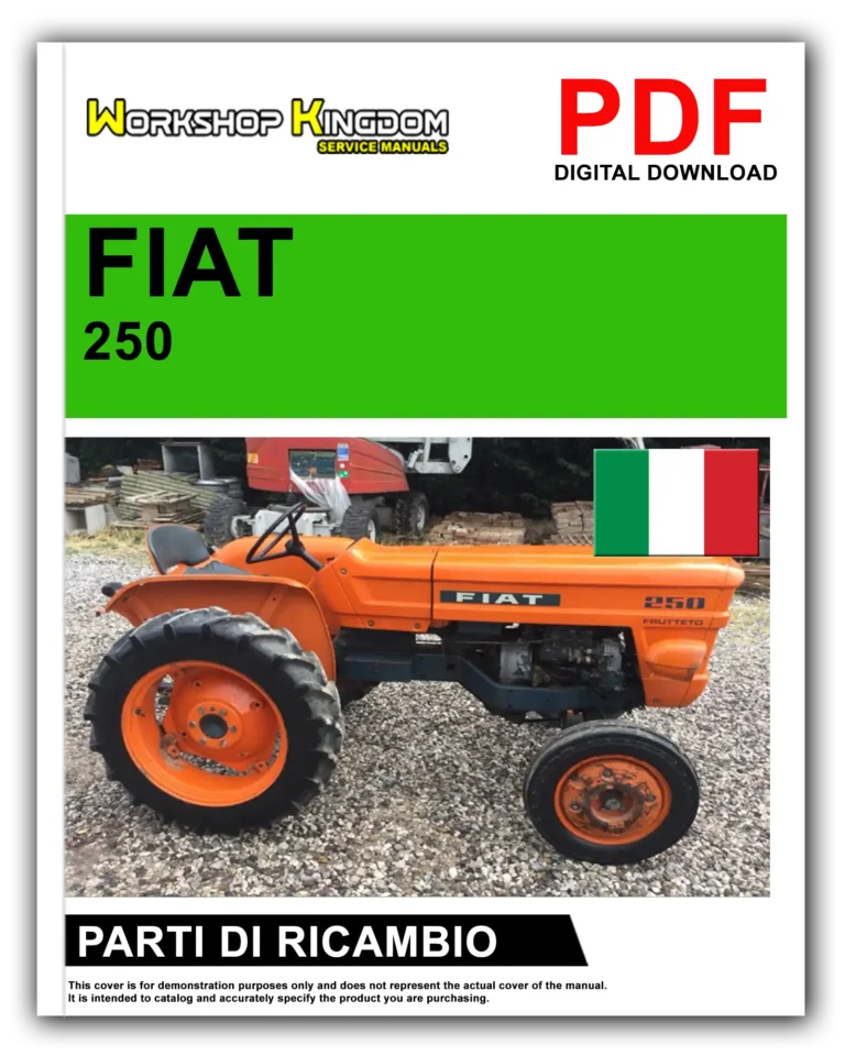 FIAT TRATTORI SERIE 250 Manuale Parti Di Ricambio – Italiano – PDF Download