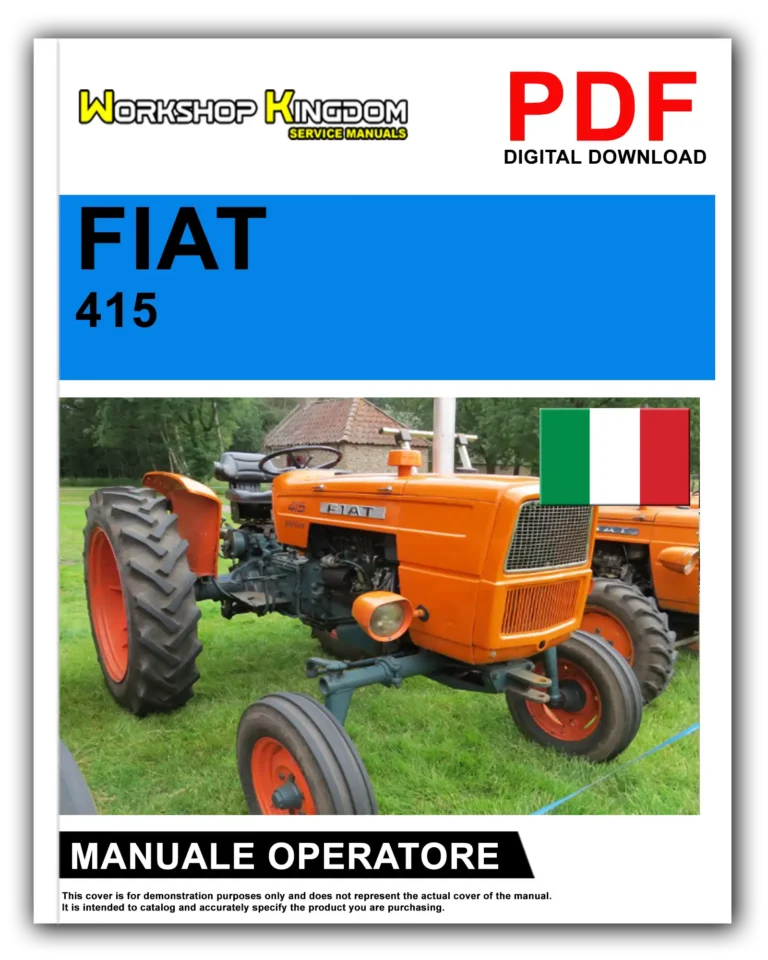 FIAT TRATTORI 415 Manuale Uso E Manutenzione Operatore – Italiano – PDF Download