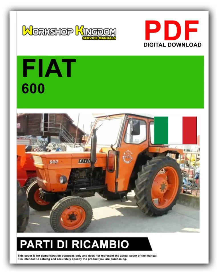 FIAT TRATTORI SERIE 600 Manuale Parti Di Ricambio – Italiano – PDF Download