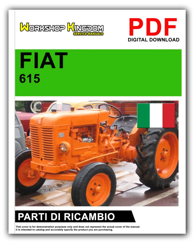 FIAT TRATTORI SERIE 615 Manuale Parti Di Ricambio – Italiano – PDF Download