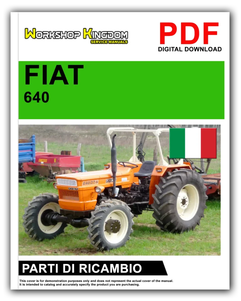 FIAT TRATTORI SERIE 640 640 DT Manuale Parti Di Ricambio – Italiano – PDF Download
