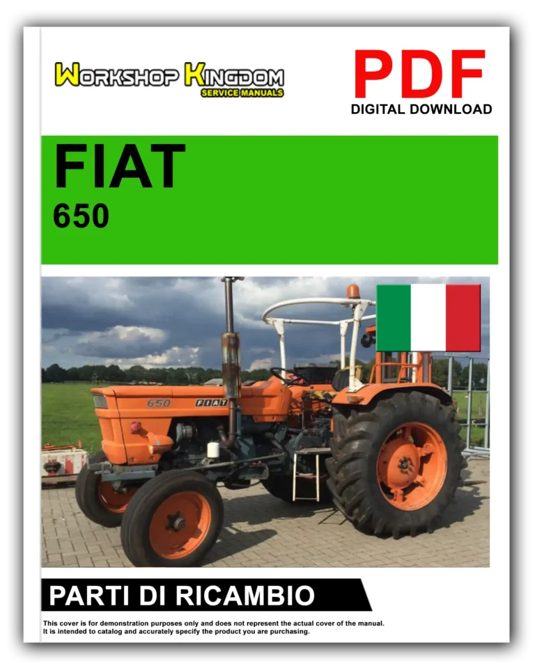 FIAT TRATTORI SERIE 650 Manuale Parti Di Ricambio – Italiano – PDF Download