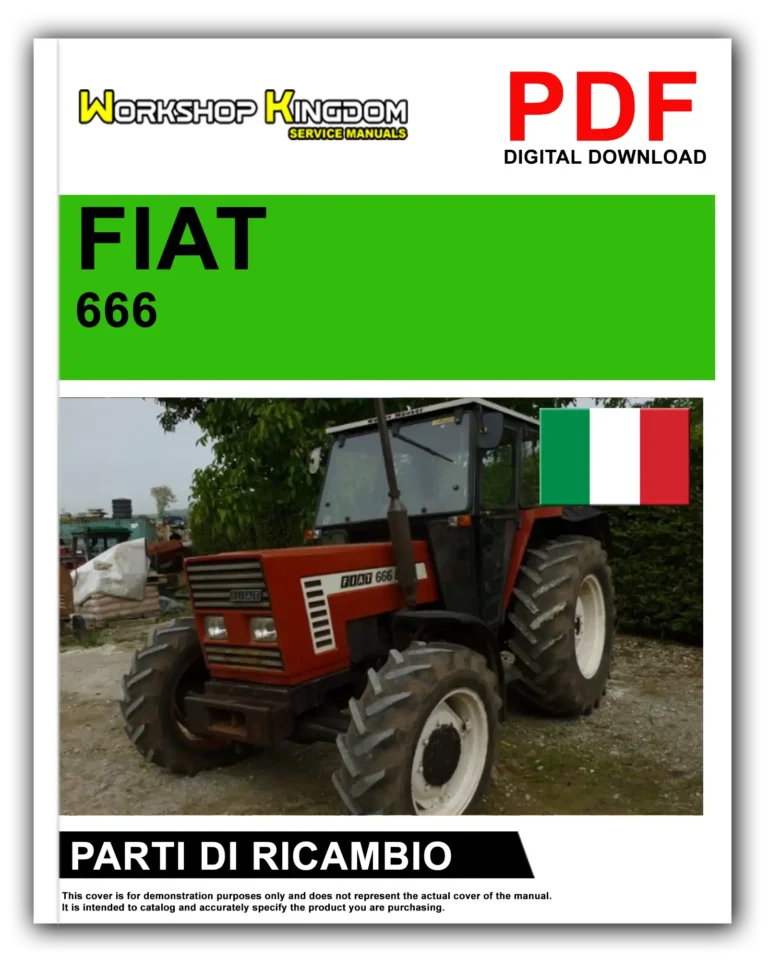 FIAT TRATTORI SERIE 666 666DT Manuale Parti Di Ricambio – Italiano – PDF Download