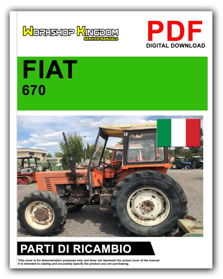 FIAT TRATTORI 670 670 DT Manuale Parti Di Ricambio – Italiano – PDF Download
