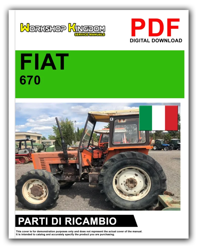 FIAT TRATTORI 670 670 DT Manuale Parti Di Ricambio