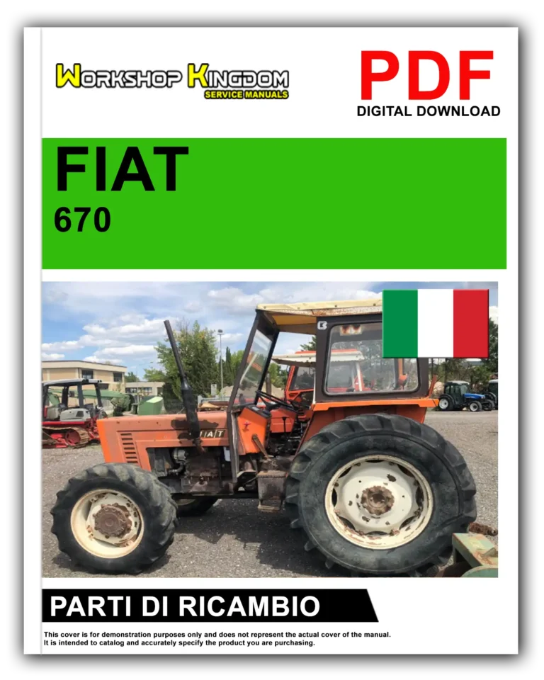 FIAT TRATTORI SERIE 670 F 670 FDT Manuale Parti Di Ricambio – Italiano – PDF Download