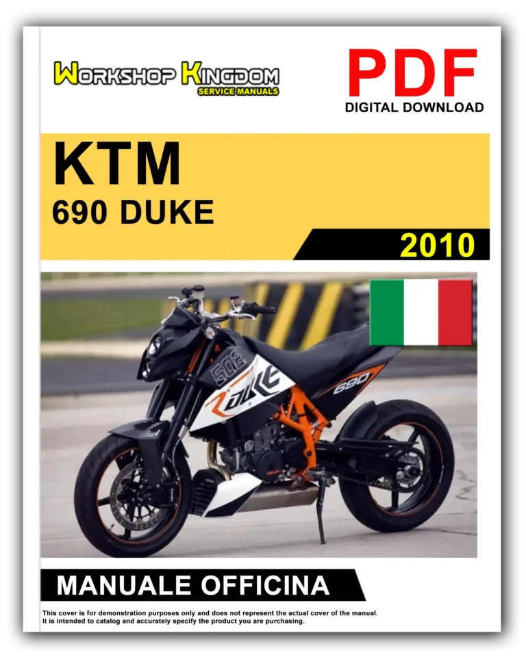 KTM 690 DUKE (2010) Manuale Di Officina e Riparazione – Italiano – PDF Download