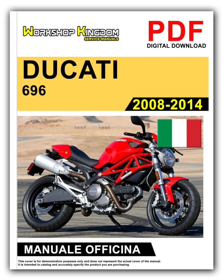 DUCATI 696 (2008-2014) Manuale Di Officina e Riparazione – Italiano – HTM Download